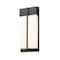 Z-Lite Nyx 2 Light Outdoor Wall Light, 8in. W x 18in. H, Black 5014M-BK-LED - alternate 3